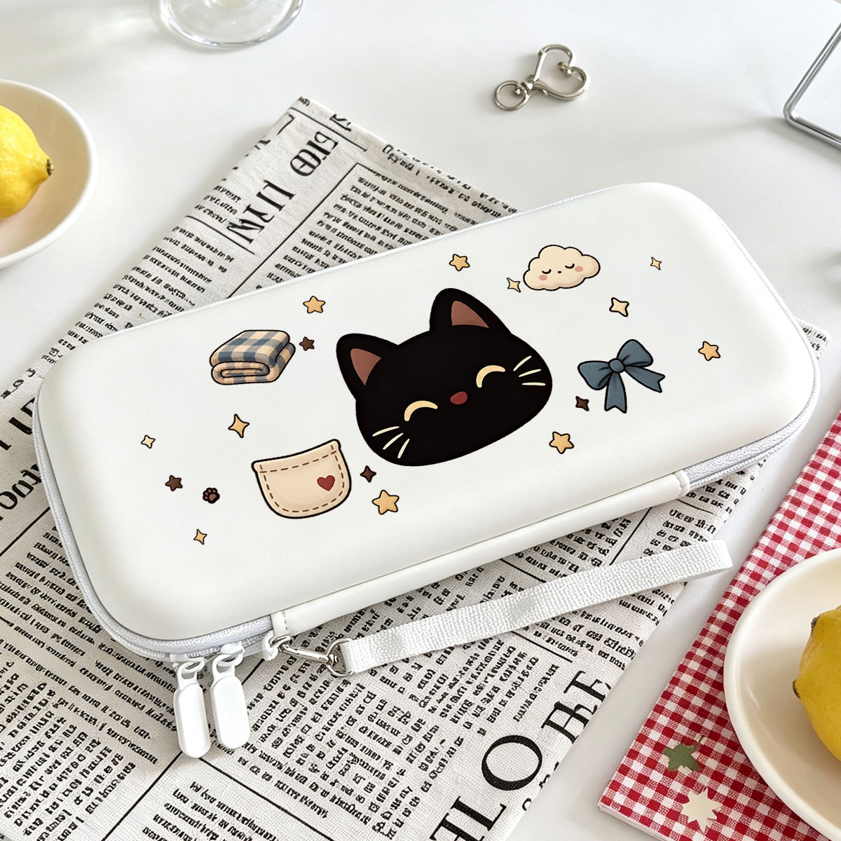 Gaming Console Latest - Schutzhülle für Spielkonsolen mit Netzfächern für