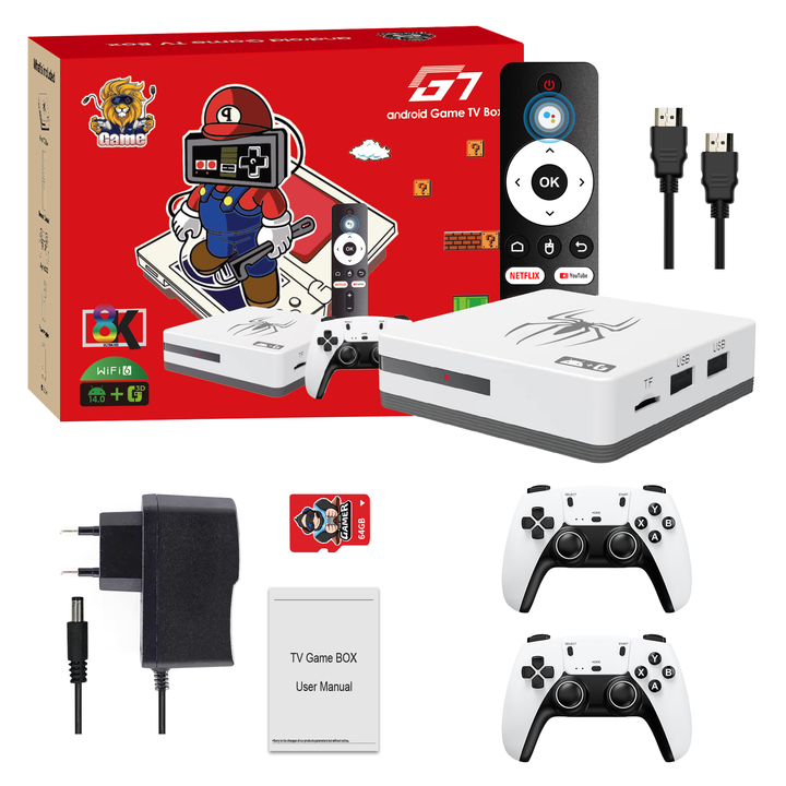 Gaming Console Tv - Hochwertige tragbare G7-Gaming-Konsole mit großem Zoll-Bildschirm,