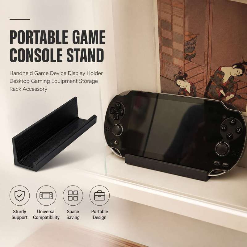 Gaming Console In - Tragbarer Spielkonsolen-Ständer Handheld-Spielgerät-Halterung Desktop-Gaming-Ausrüstung Aufbewahrungsregal Zubehör