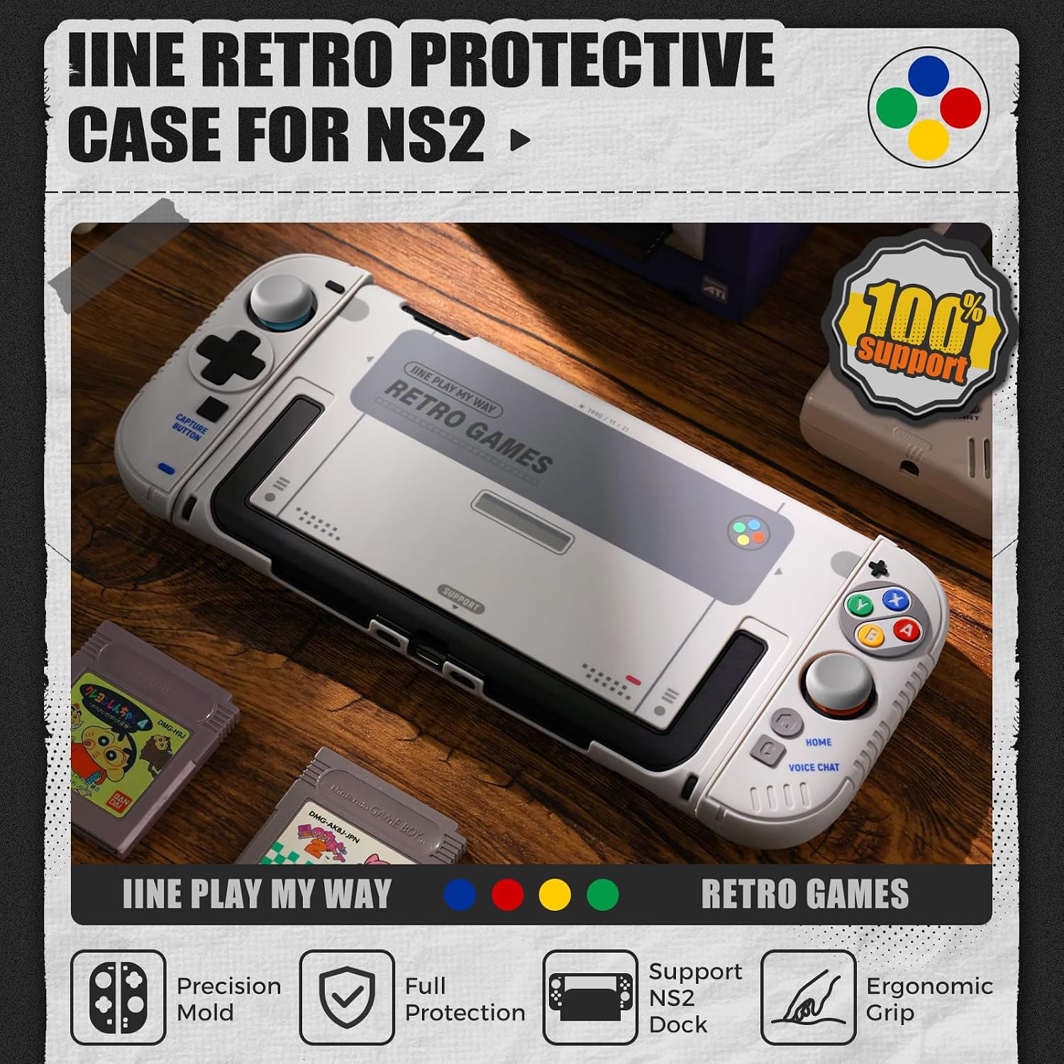IINE Retro SFC Themen-Handschu – Gaming Console Buttons Bewertung und Preis