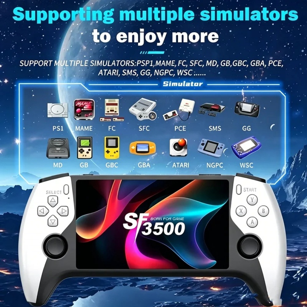 SF3500 5 Zoll Handheld-Spielko – Gaming Console Buttons Bewertung und Preis